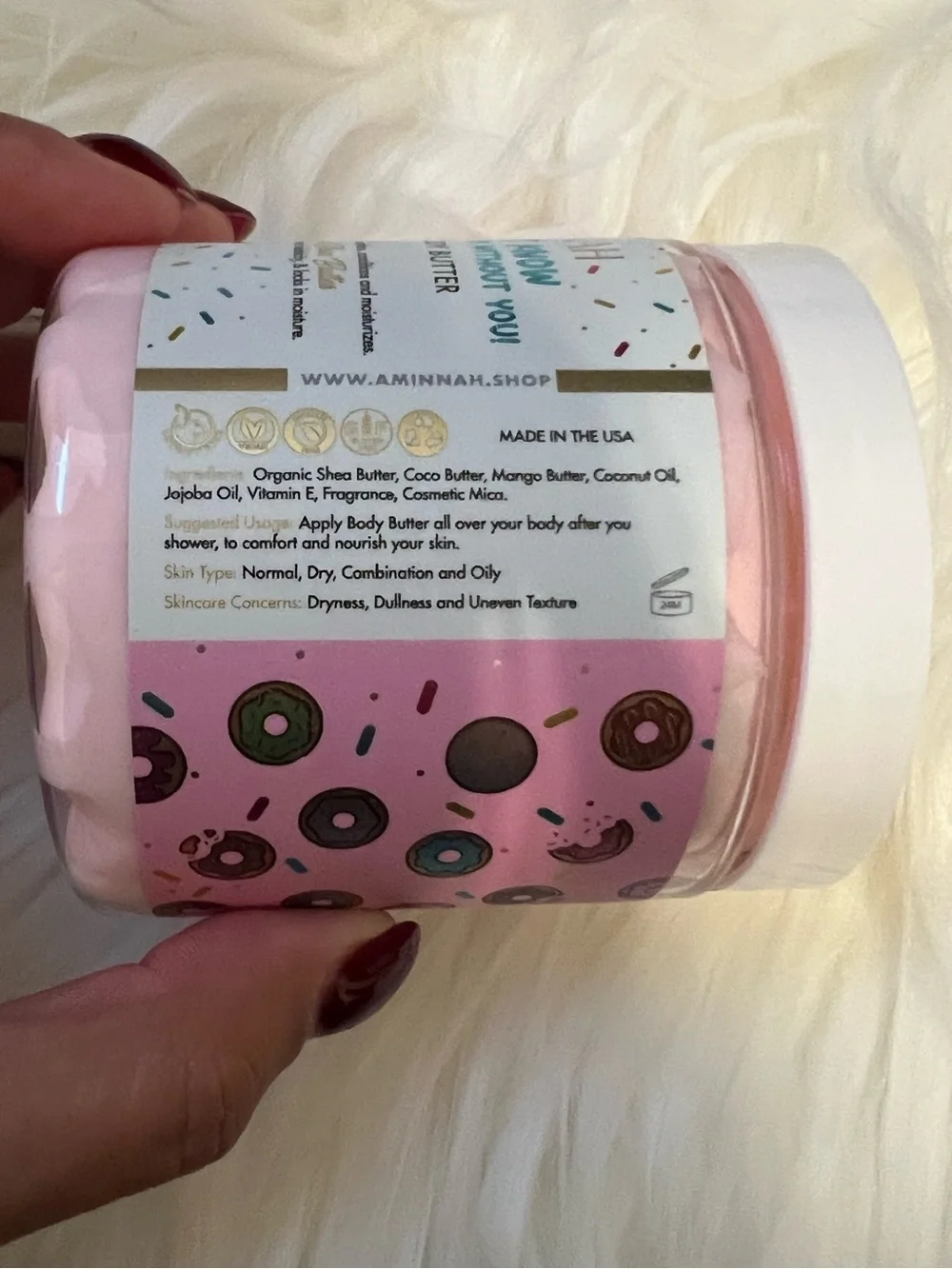 NWT Aminnah I Donut Know Whipped Body Butter retails $38.00 USD